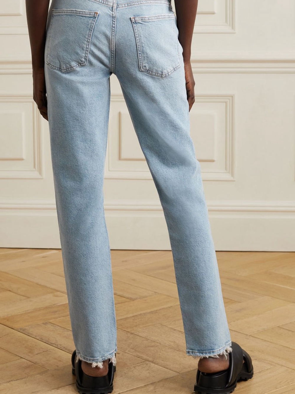 Agolde Lyle Low-Rise Slim Jeans Rift Light Wash Size 25 - Picture 3 of 16